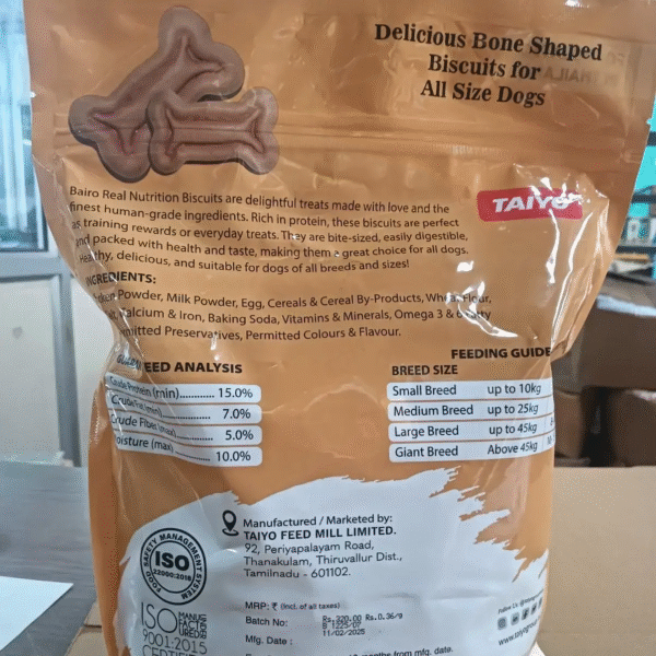 Bairo Real Nutrition Chicken Flavored Biscuits 900 gm - Image 2