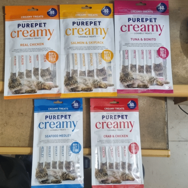 Purepet Creamy Treats 75 gm - Salmon and Skipjack