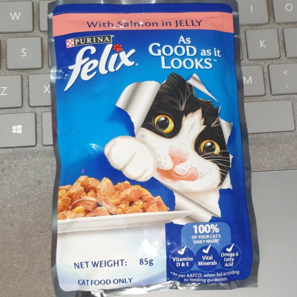 Purina Felix Cat Adult Salmon in Jelly 85 Gm - Image 2