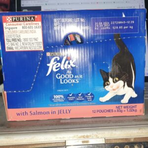 Purina Felix Cat Adult Salmon in Jelly 85 Gm