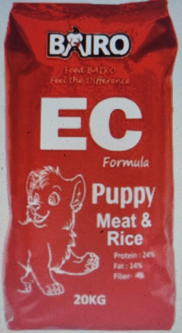 Bairo Ec Puppy Food 20 kg Meat and Rice