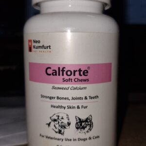 Neo Kumfurt Calforte Chewable 50 Tablets Supplement for Cats and Dogs