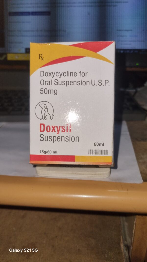 Doxysil Oral Suspension 60 ml Doxycycline 50 mg