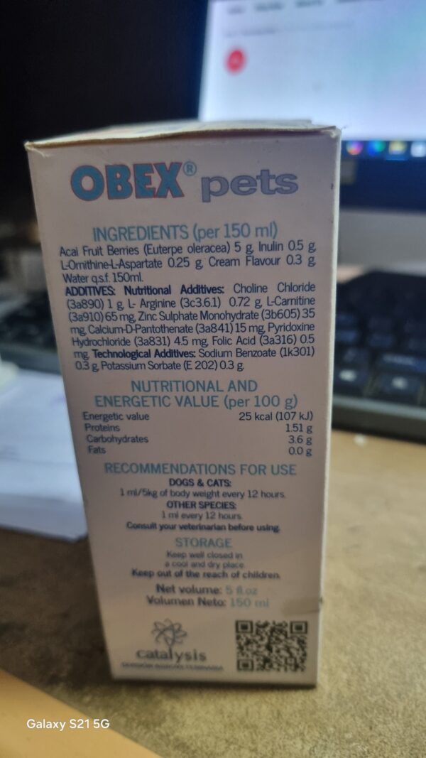 Vivaldis Obex Syrup 150 ml - Image 2