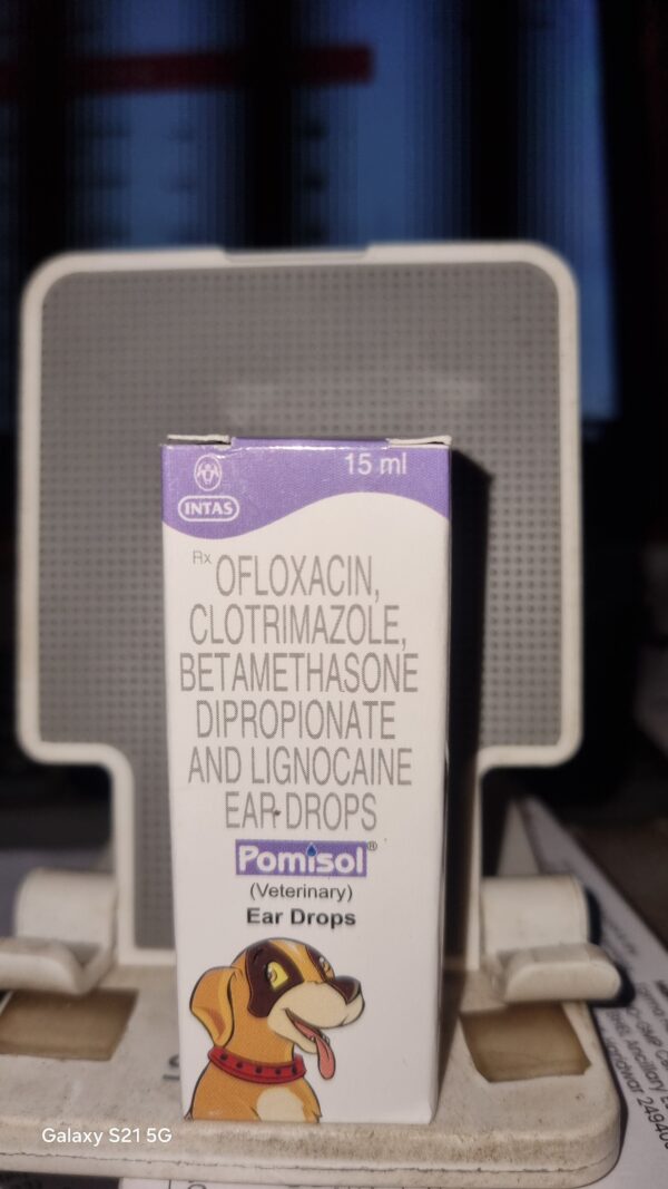 Pomisol Ear Drops for Pets 15 ml