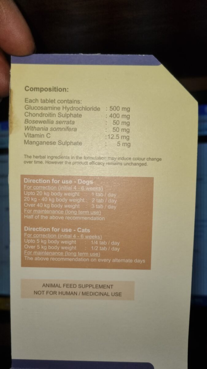 Cargill PetJoint Tablet (12 Tabs) - Advanced Joint Support - Image 4