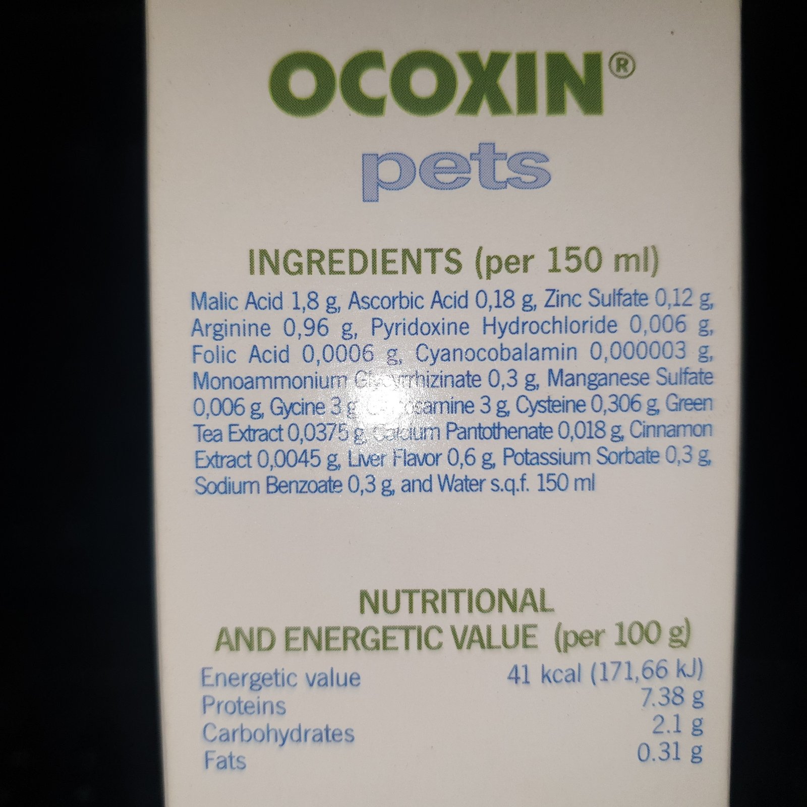 Vivaldis Ocoxin Pet Syrup 150ml - Advanced Antioxidant & Vitality Support for Dogs & Cats - Image 2