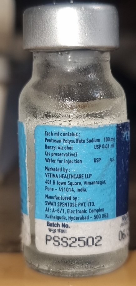 Vetina Pentorse 100 mg Joint Support Injection for Dogs - 2 ml Vial - Image 4