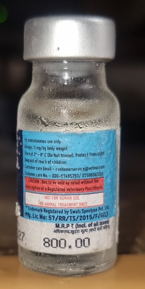 Vetina Pentorse 100 mg Joint Support Injection for Dogs - 2 ml Vial