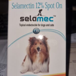 Selamec 12 Percent Spot On 1 ml for Tick, Flea and Intestinal Worms Removal in Large Cats above 10 kg and Dogs upto 20 kg