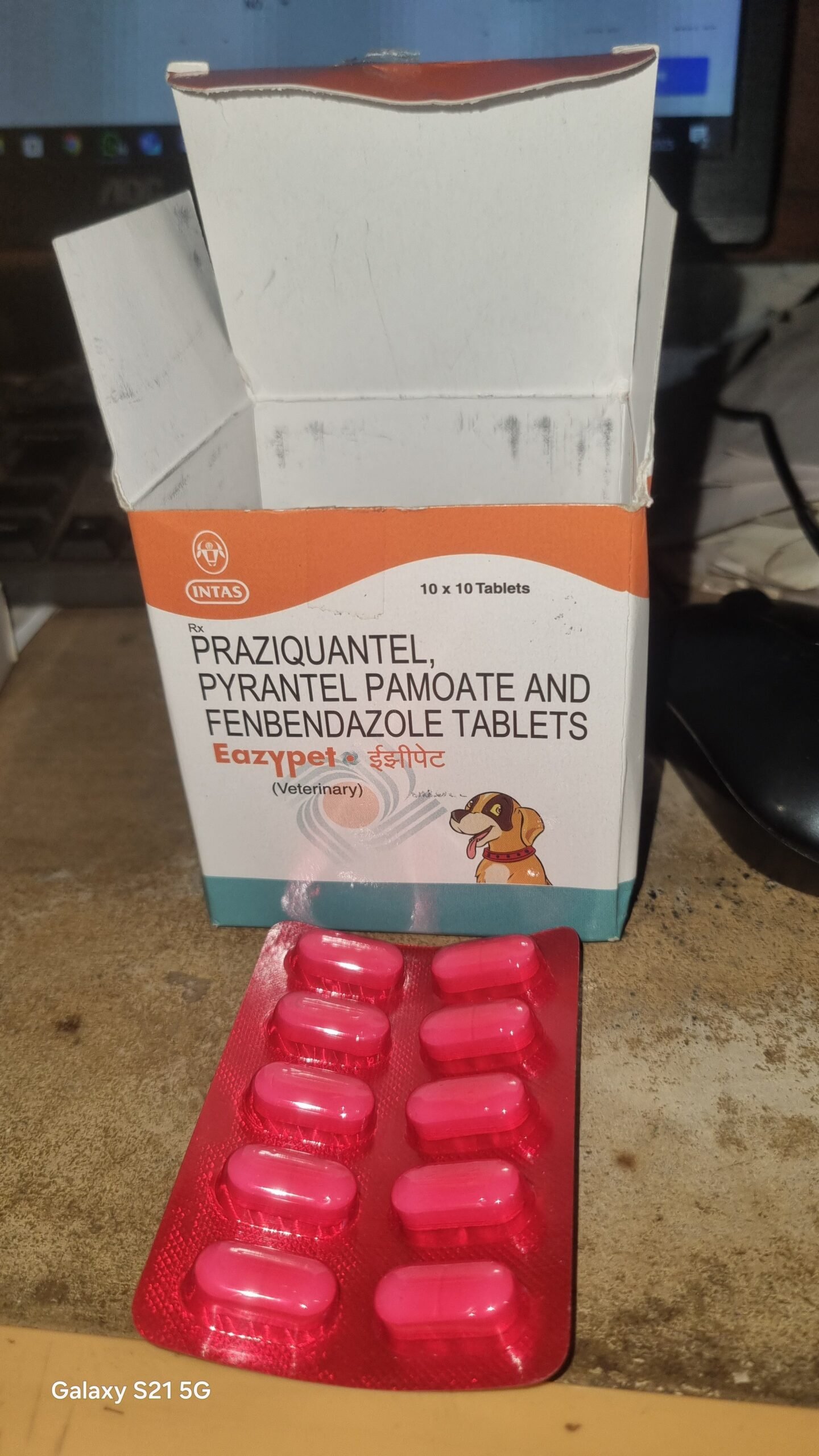 Intas Eazypet Broad-Spectrum Dewormer for Dogs - 10 Tablet Strip - Image 2