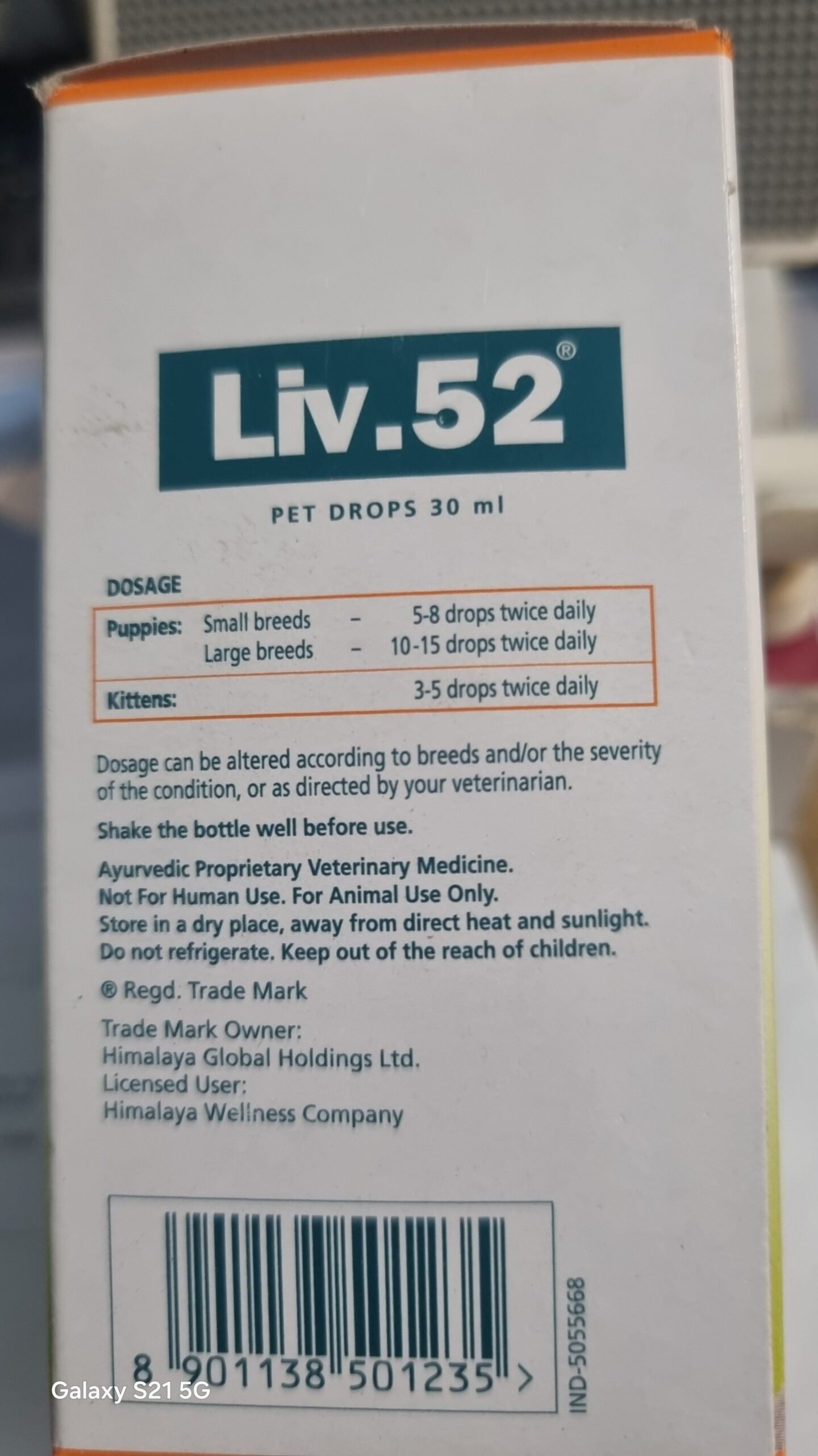 Himalaya, Liv. 52 Pet Drops 30 ml - Image 3