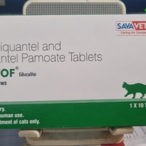 Savavet Kiwof Cat Deworming Tablet (Strip of 10 Tablets) | Feline Intestinal Care