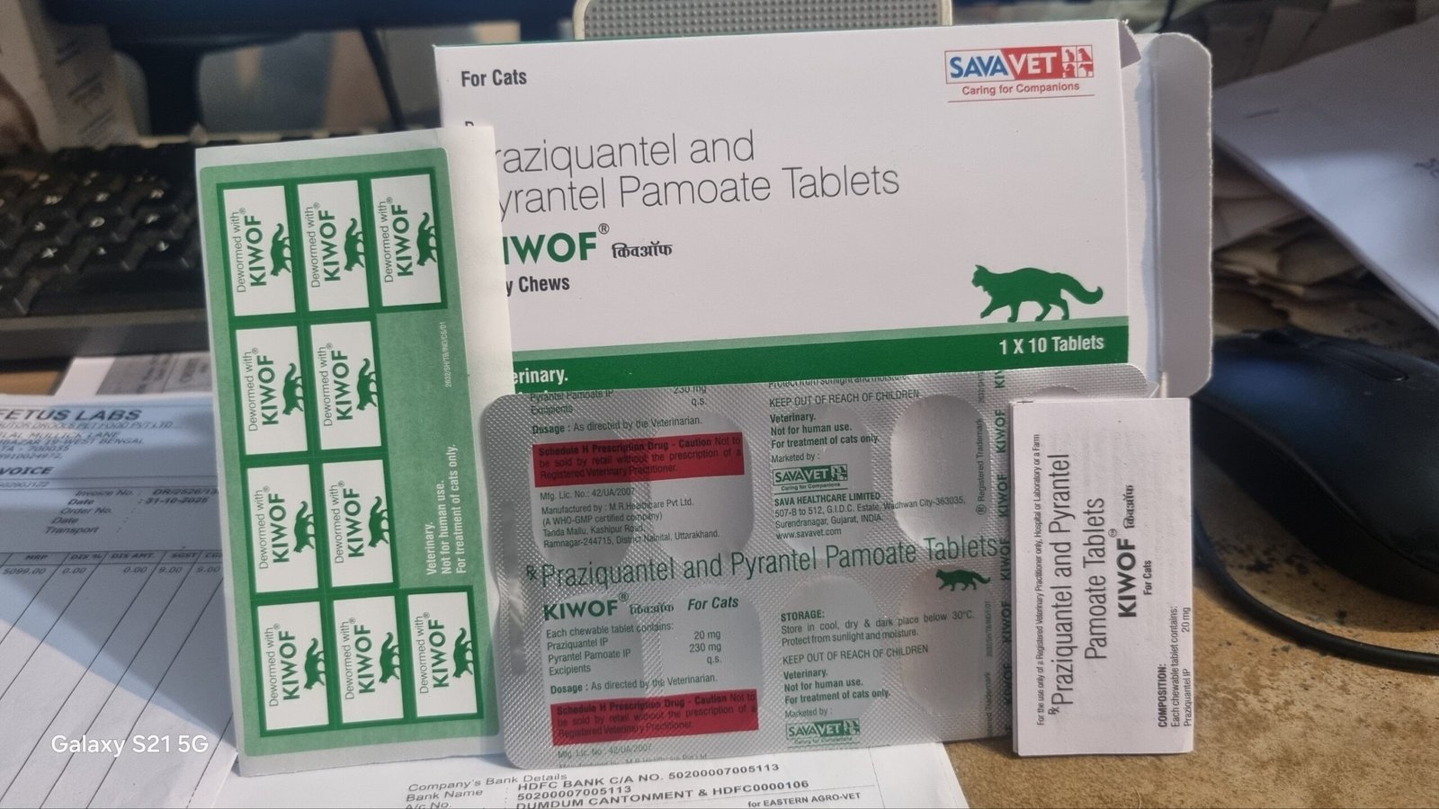 Savavet Kiwof Cat Deworming Tablet (Strip of 10 Tablets) | Feline Intestinal Care - Image 3