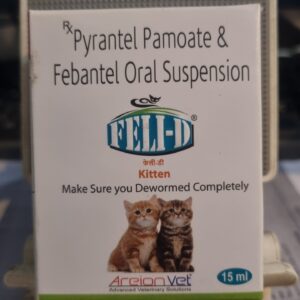Areion Vet Feli-D Kitten Deworming Suspension 15 ml | Broad Spectrum Care