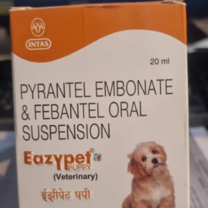 Intas Eazypet Puppy Dewormer Liquid 20ml | Broad-Spectrum Oral Suspension
