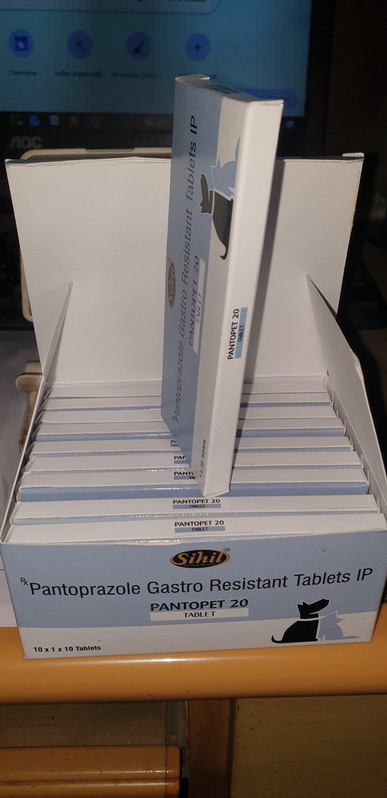 Pantopet 20 mg Gas Resistant Vet Tablet Strip of 10 - Image 2