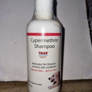 Tikkil Shampoo 200 ml for Tick and Flea Removal for Dogs