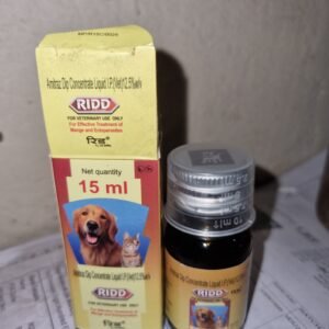 Cargill Petcare Ridd Solution Amitraz 1% for Tick and Flea Removal in Cats and Dogs 15 ml