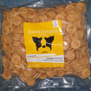 Baked Delights Chicken Biscuits for Dogs 800 gm - Round Shape