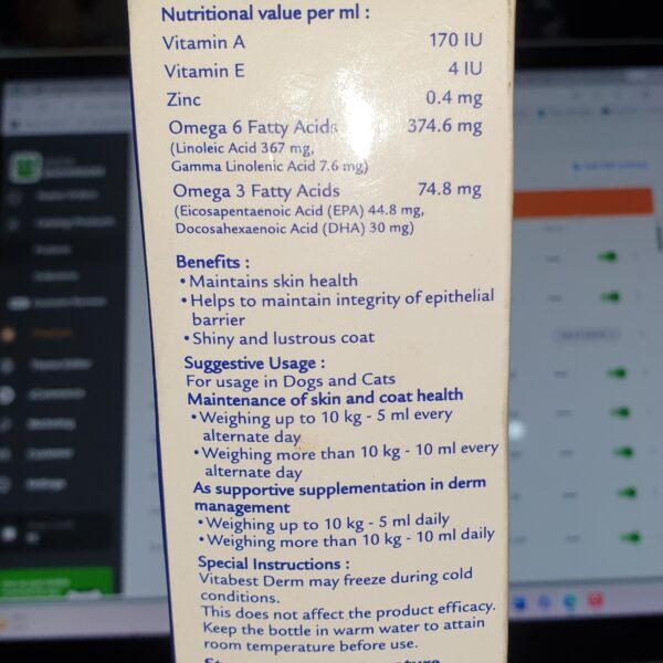 Vitabest Derm Syrup 250ml - Image 2