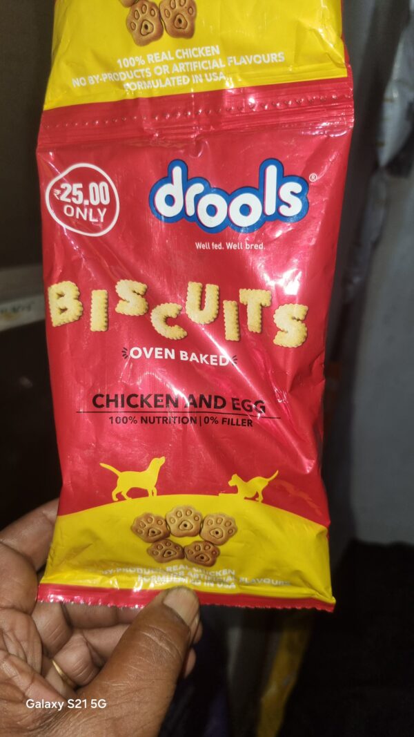 Drools Oven Baked Dog Biscuit Chicken & Egg 50 gm