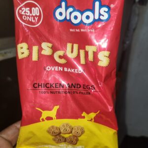 Drools Oven Baked Chicken & Egg Dog Biscuit (50g) | Crunchy Pet Treat