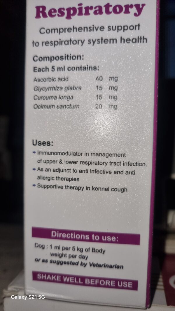Vetricare Respiratory 100 ml for Dogs - Image 3