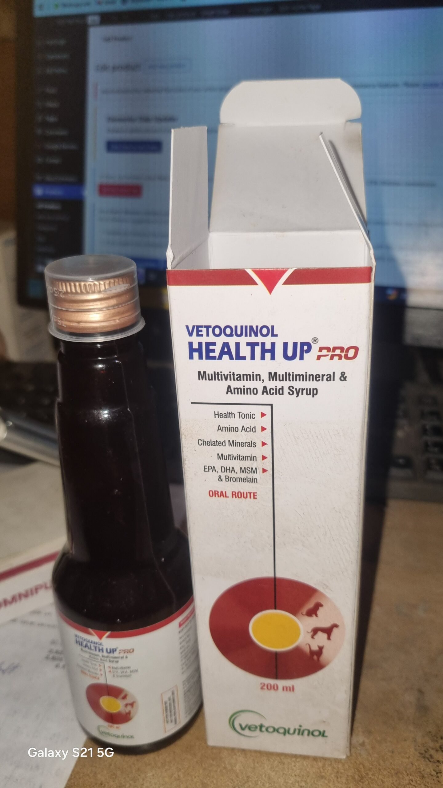 Vetoquinol Health Up Pro 200ml | Multivitamin & Amino Acid Syrup for Pets - Image 4