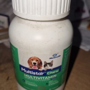 Pet Mankind Multistar Chew Multivitamin and Multimineral Tablets for Dogs and Cats Vial of 30