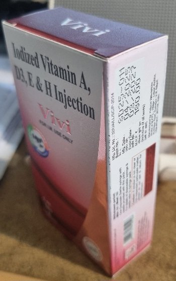 Nutrivet Vivi Iodized Vit A, D3, E and Biotin Injection for Veterinary Use 5 ml - Image 4