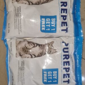 Purepet Cat 6 kg Adult Food Ocean Fish | As 12 Plus 12 pcs of 250 gm Pouch
