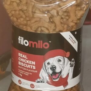 Filomilo Dog Biscuit Jar 1 kg Mutton Flavour