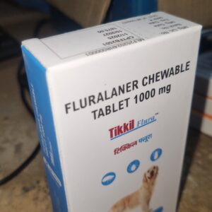 Tikkil Flura 1000 mg Chewable Tablet for Dogs (20-40 kg) | 3-Month Tick & Flea Protection