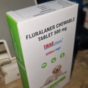 Tikkil Flura 500 mg Chewable Tablet for Dogs (10-20 kg) | 3-Month Tick & Flea Protection