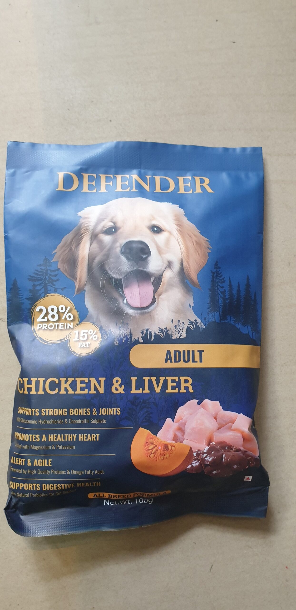 Taiyo Defender Chicken & Liver Adult Dog Food - 100gm | Balanced Dry Diet
