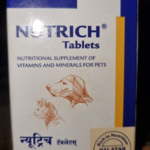 Virbac Nutrich Multivitamin and Mineral Tablets for Dogs and Cats Pack of 30 or 60 Tabs - 30 Tab