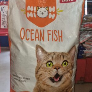 Miow Miow Adult Cat Ocean Fish Dry Food 20kg (80 pcs 250gm Freshness Pouches inside)