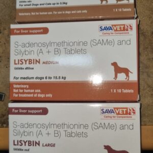 SavaVet Lisybin Liver Support Supplement for Cats & Dogs Strip of 10 Tablets