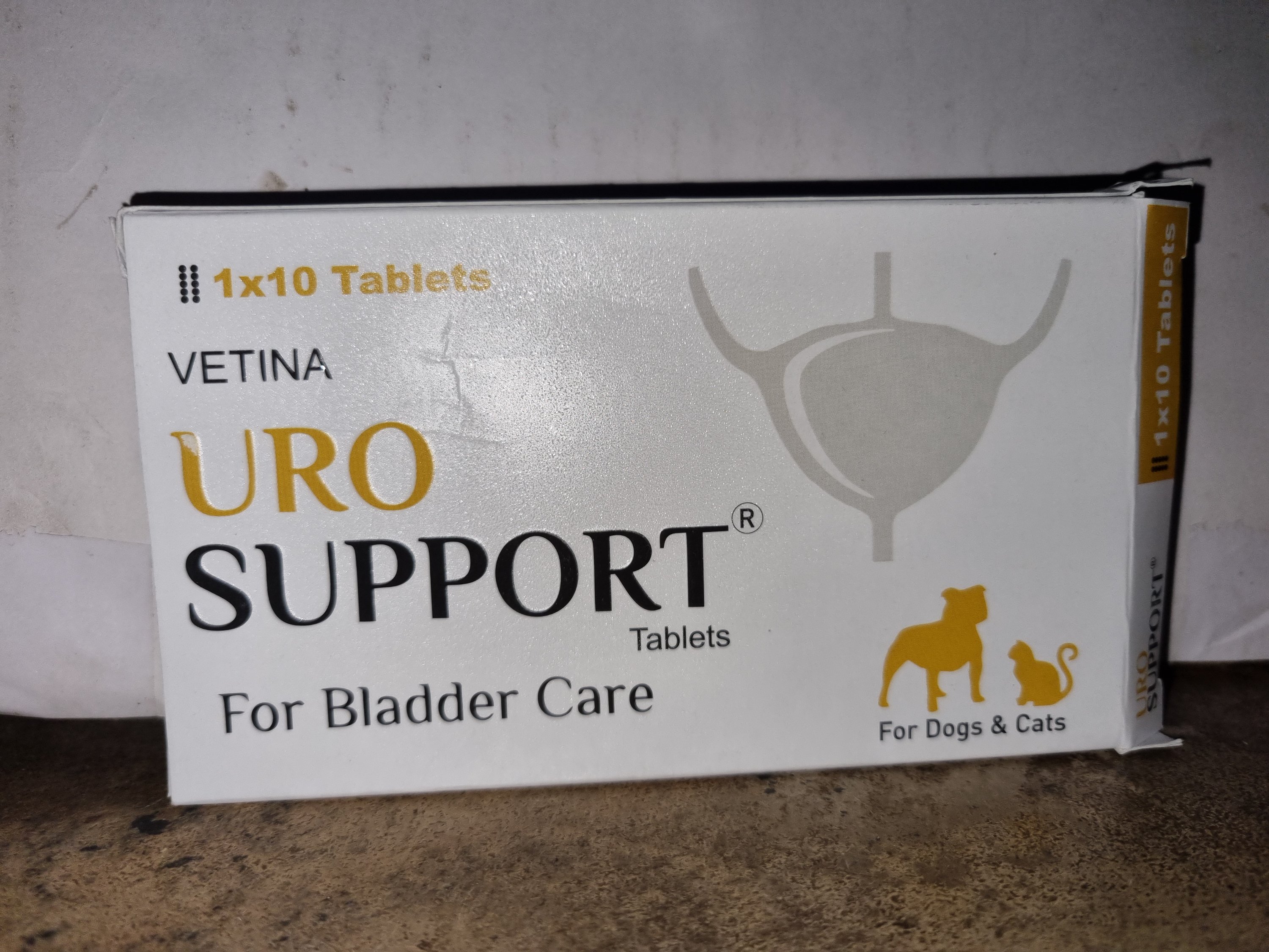 Vetina Uro Support 10 Tablet Strip | Natural Bladder Wellness for Dogs & Cats