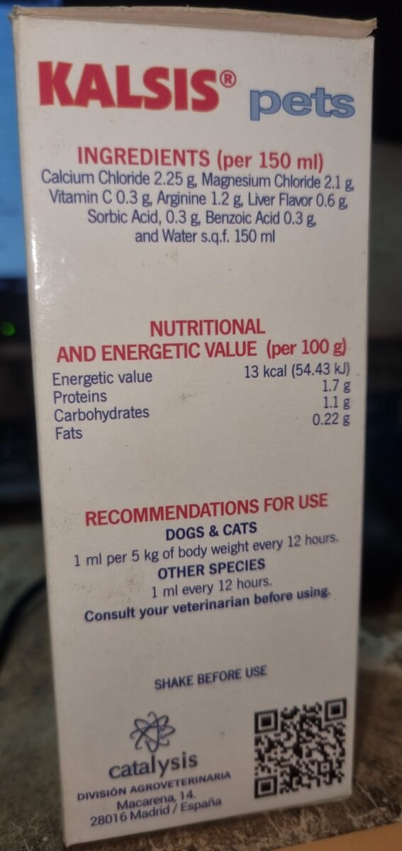 Vivaldis Kalsis Syrup (150ml) | Bone Support for Dogs & Cats - Image 4