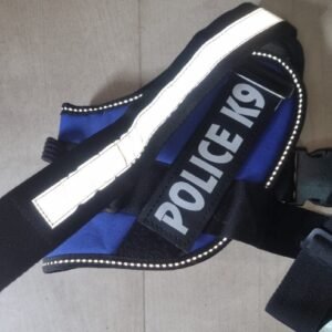 Petex Police K9 Dog Harness with Heavy Duty Nylon Buckles 'XXL' Size for Giant Dog | In 5 Colours - Blue
