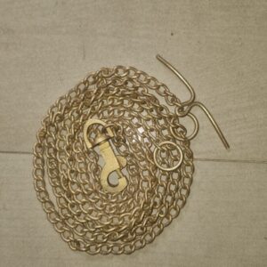 Light Duty No. 14 Brass Chain 60 Inch for Small Dog | Solid Dog Tie Out