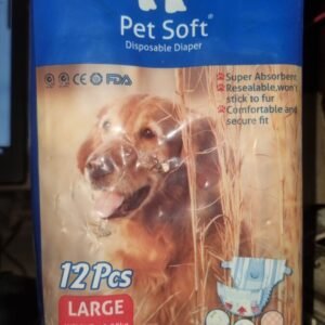 Pet Soft Female Dog Diapers L Size (12 Pcs) | Leakproof Comfort