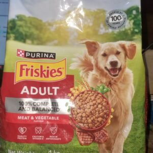 Purina Friskies Adult Dog Dry Food Meat & Vegetables 1kg | Complete Nutrition