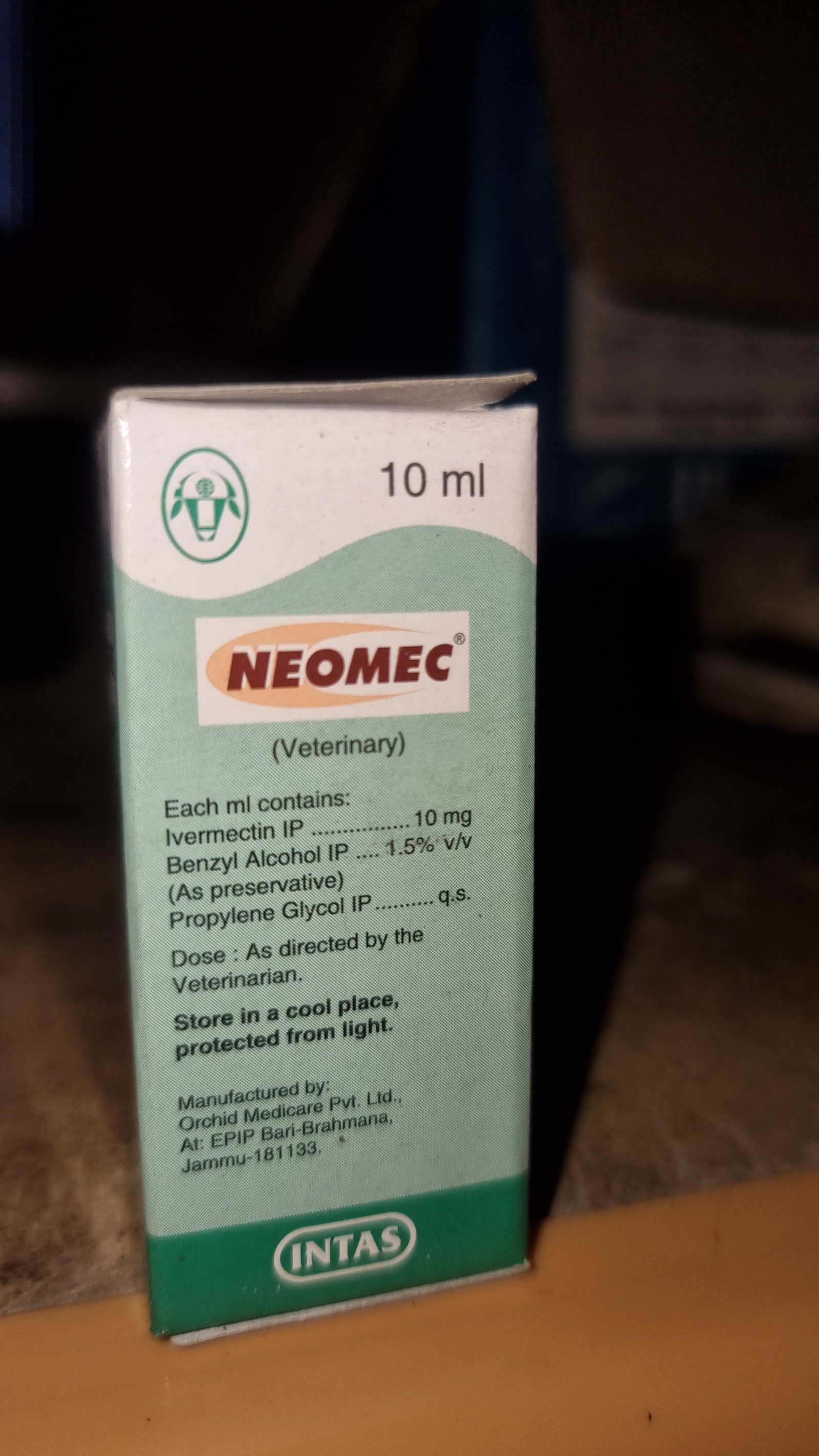 Intas Neomec Veterinary Injection (10 ml) | Livestock Parasite Control - Image 2