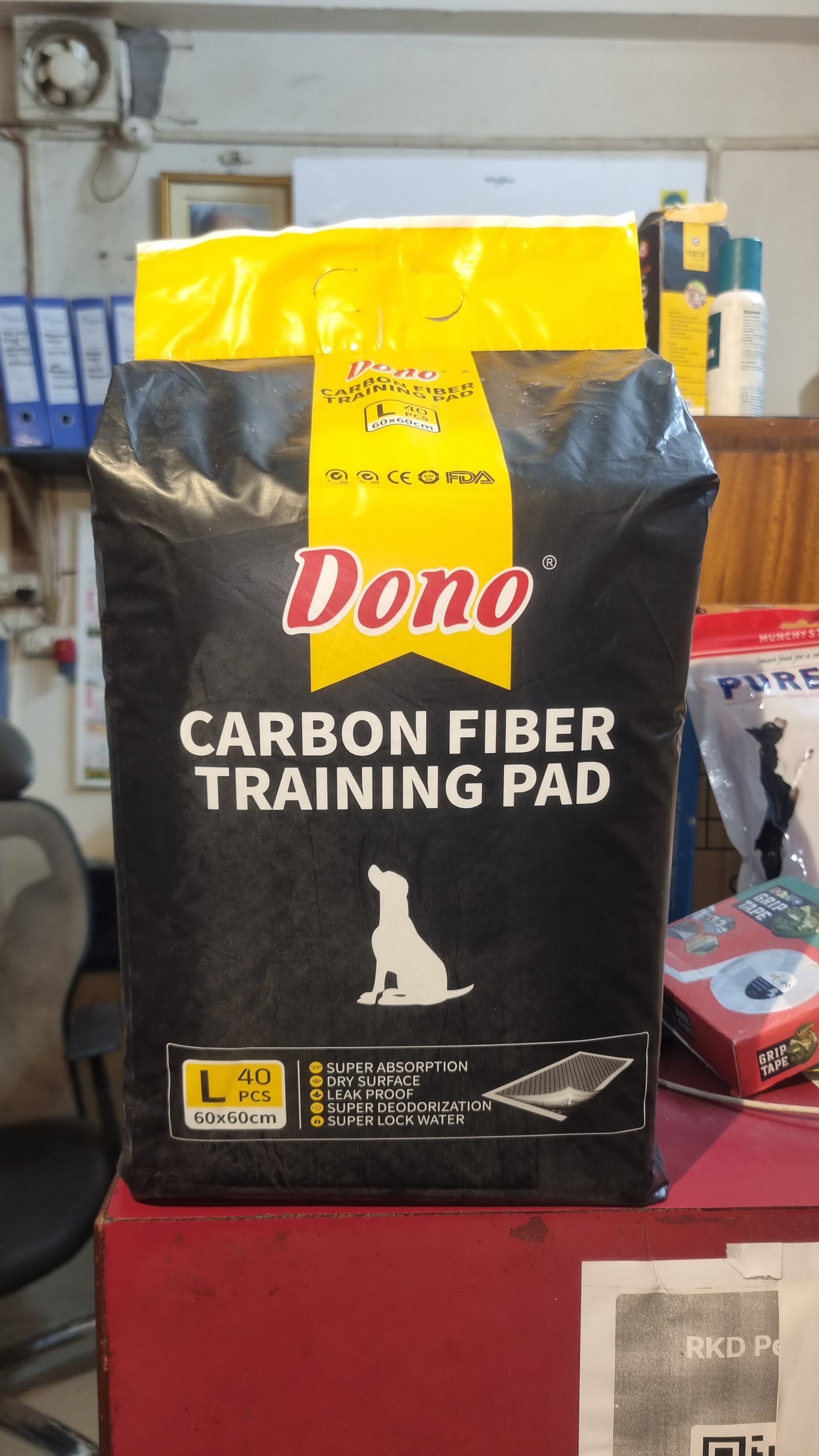 Carbon Fiber Backed Dog Training Pad (60x60cm, Single pc) | Dono Brand - Image 2