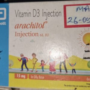 Arachitol 6L IU Vitamin D3 15 mg Injection (1ml) Pack of 6 Vials | Canine Bone & Joint Care