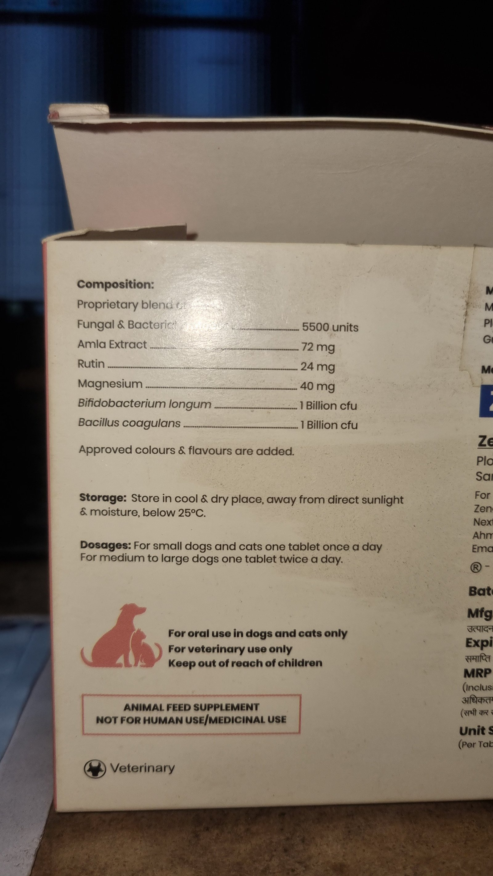 Zenex AH TissuAid Pet Supplements (10 Tabs) | Skin & Tissue Support - Image 2