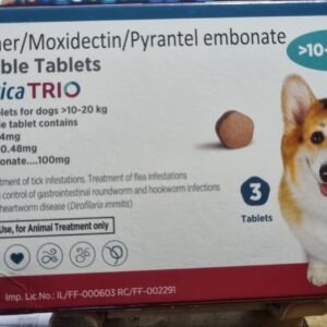 Zoetis Simparica Trio for Dogs (3 Chewable Tablets) for 10.1 to 20 kg Dogs | RKD Pet Shop